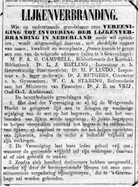 De Vereniging tot invoering der Lijkverbranding in Nederland